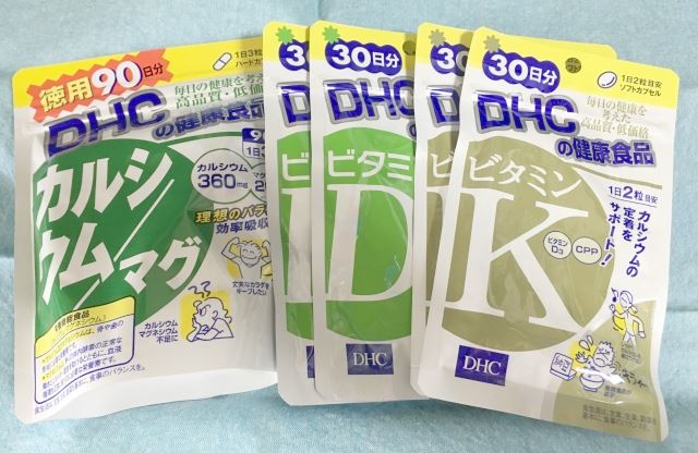 DHCサプリ ビタミンK＆D、カルシウム
